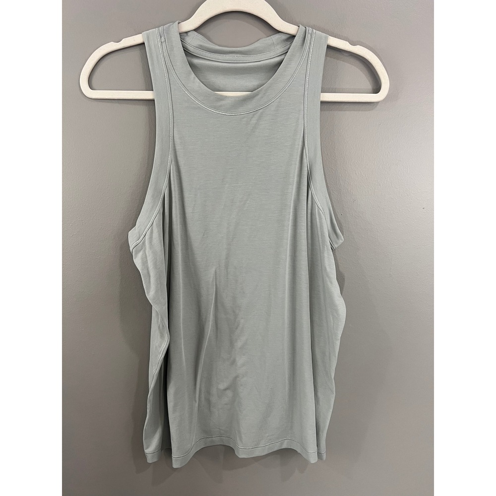 Lululemon Love Tank Top Womens 10 Sage Green Great High Neck Racerback Relaxed